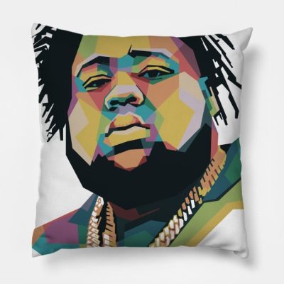 Rod Wave Throw Pillow Official Rod Wave Merch