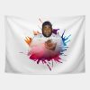 Rod Wave In Splash Color Tapestry Official Rod Wave Merch