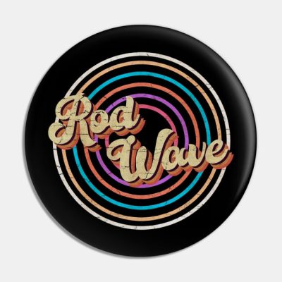 Vintage Circle Line Color Rod Wave Pin Official Rod Wave Merch