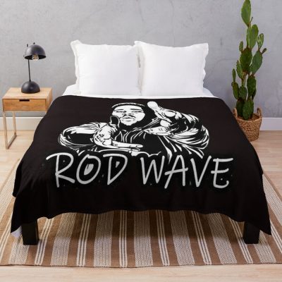 Rod Wave Merch Throw Blanket Official Rod Wave Merch