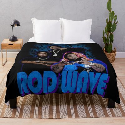 Rod Wave Vintage Bootleg 90S Throw Blanket Official Rod Wave Merch