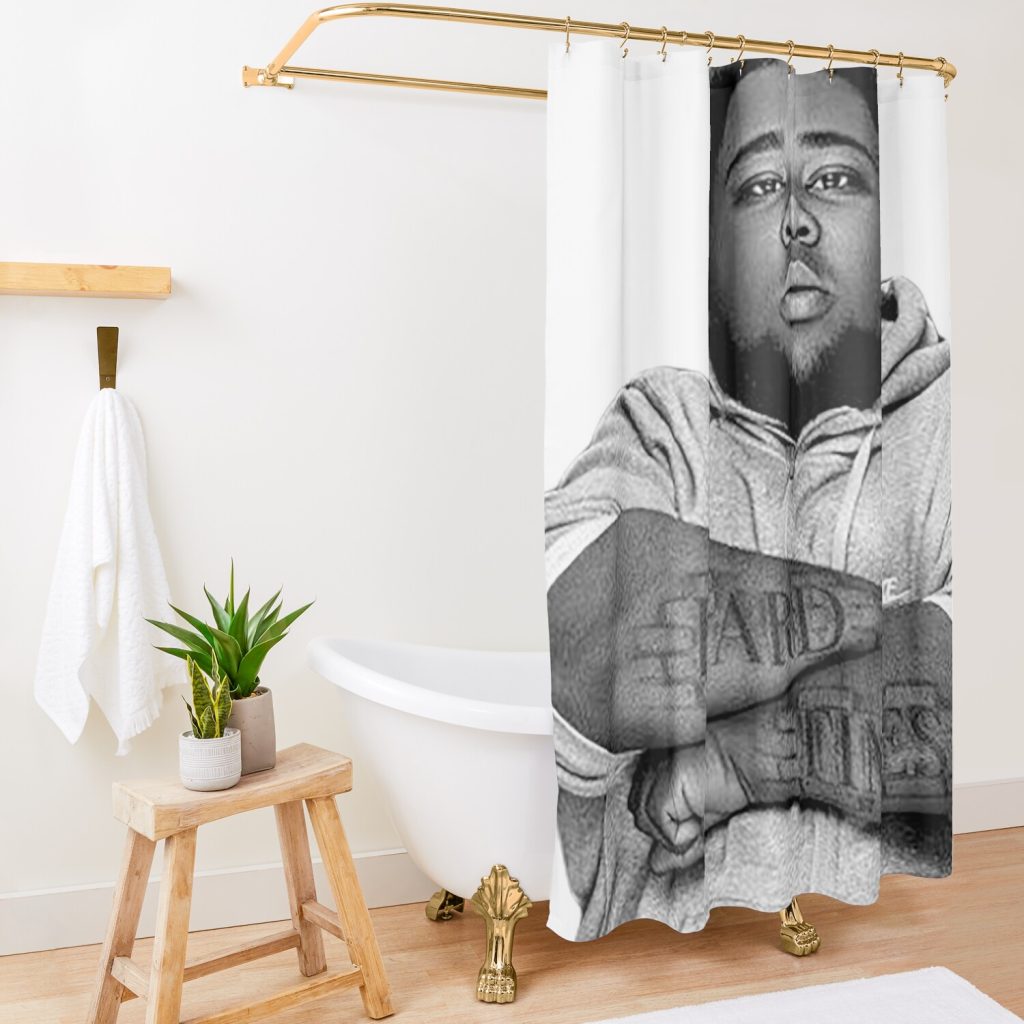 Rod Waves Shower Curtain Official Rod Wave Merch