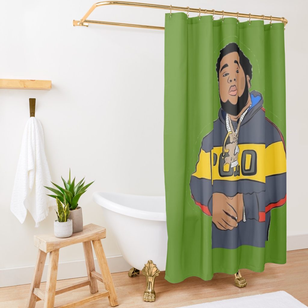 Rod Wave Shower Curtain Official Rod Wave Merch