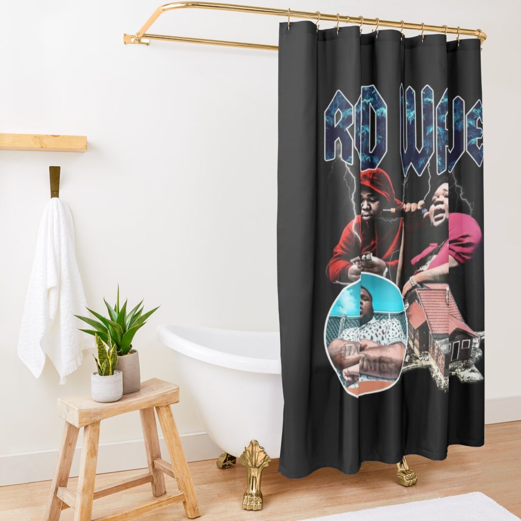 Rod Wave Merch Rod Wave Rw Shower Curtain Official Rod Wave Merch