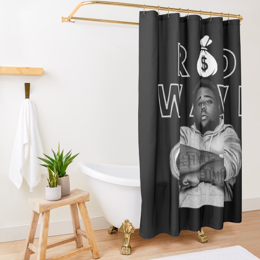 Rod Wave Shower Curtain Official Rod Wave Merch