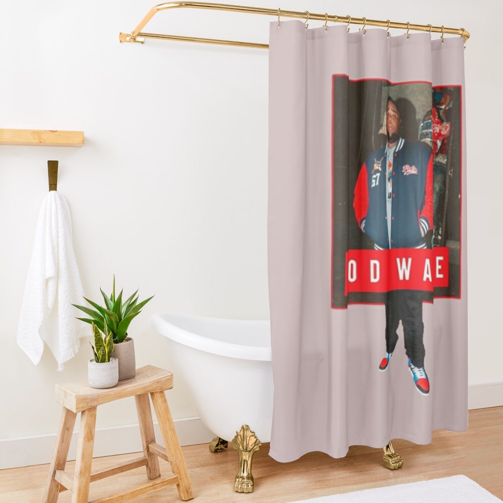 Rod Wave Rod Wave Shower Curtain Official Rod Wave Merch