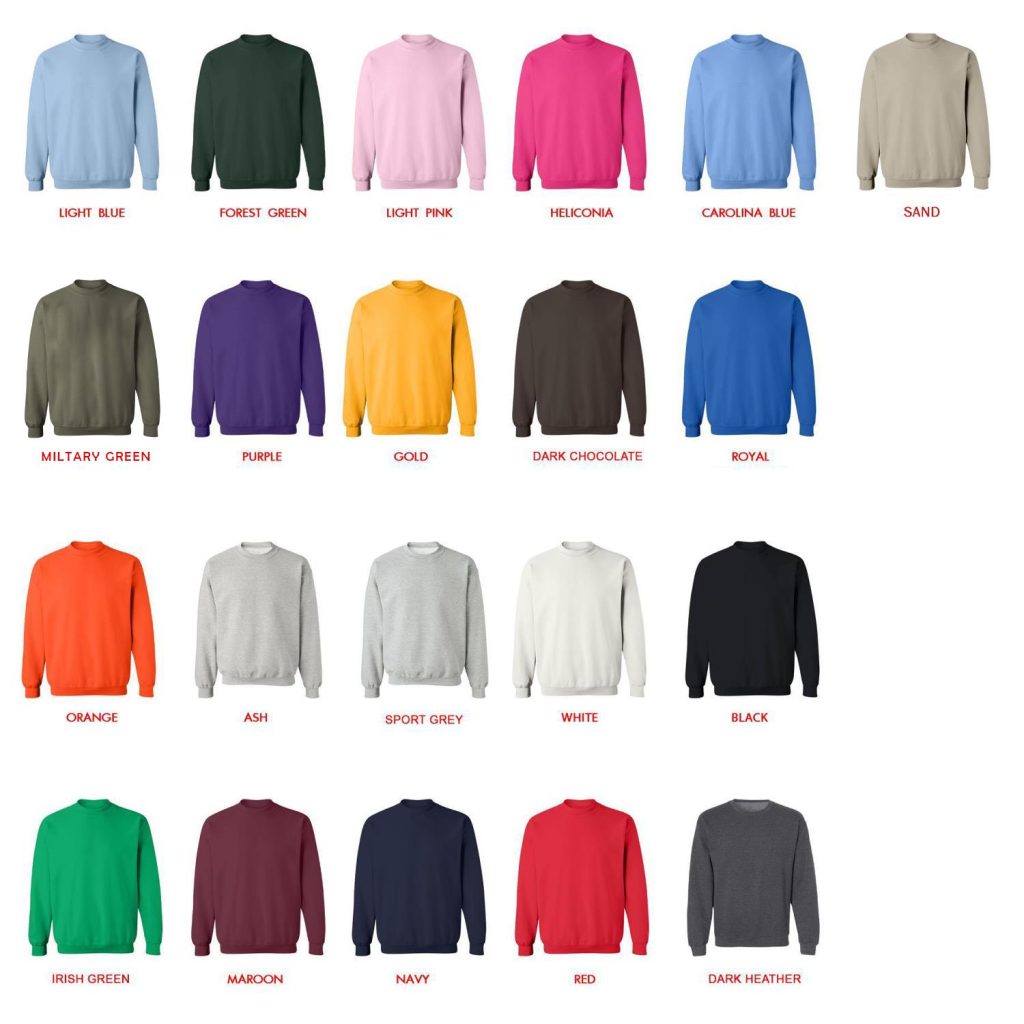 sweatshirt color chart - Shop Rod Wave